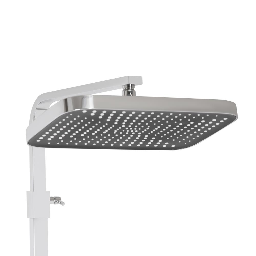 Душевая система QT Gemini (QT51103KNC) с тропическим душем и смесителем, 3 режима, хром