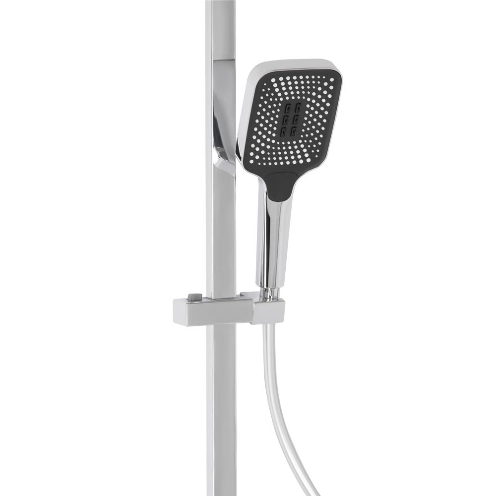 Душевая система QT Gemini (QT51103KNC) с тропическим душем и смесителем, 3 режима, хром
