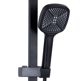Душова система Lidz Wawel 1030 (LDWAW1030BLA45396) з тропічним душем і змішувачем, 3 режими, чорна