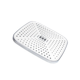 Душова система Lidz Wawel 1030 (LDWAW1030WHI45401) з тропічним душем і змішувачем, 3 режими, хром/білий