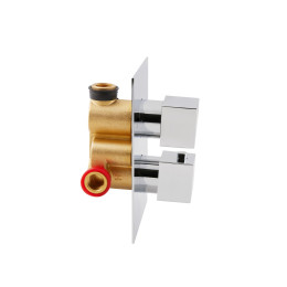 Душевая система QT Aquarius (QTAQA65T103NGC) с термостатом скрытого монтажа, 2 режима, хром
