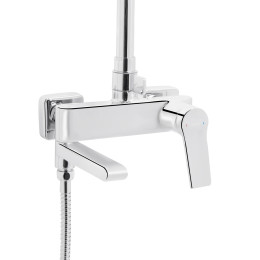 Душевая система QT Arvin (QTARV111CRM48643) с тропическим душем и смесителем, 3 режима, хром