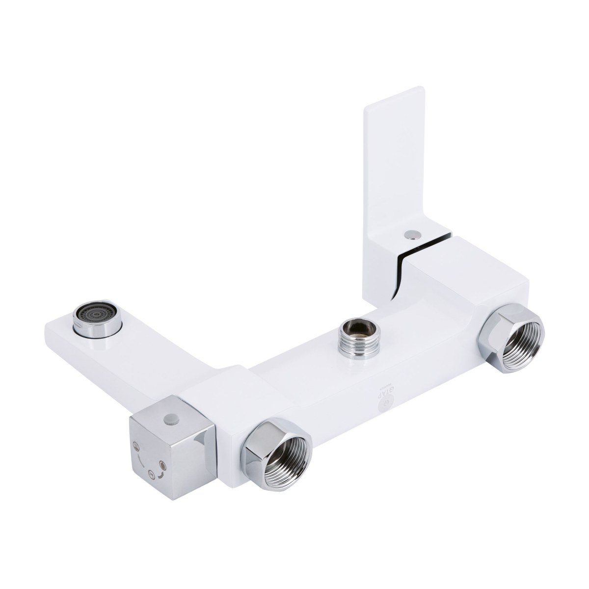 Душевая система QT Gemini (QTGEM111CRW45687) с тропическим душем и смесителем, 3 режима, хром с белым