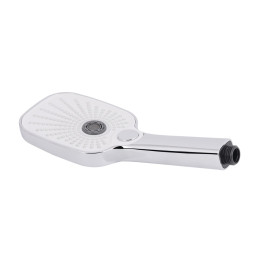 Душевая система QT Gemini (QTGEM111CRW45687) с тропическим душем и смесителем, 3 режима, хром с белым