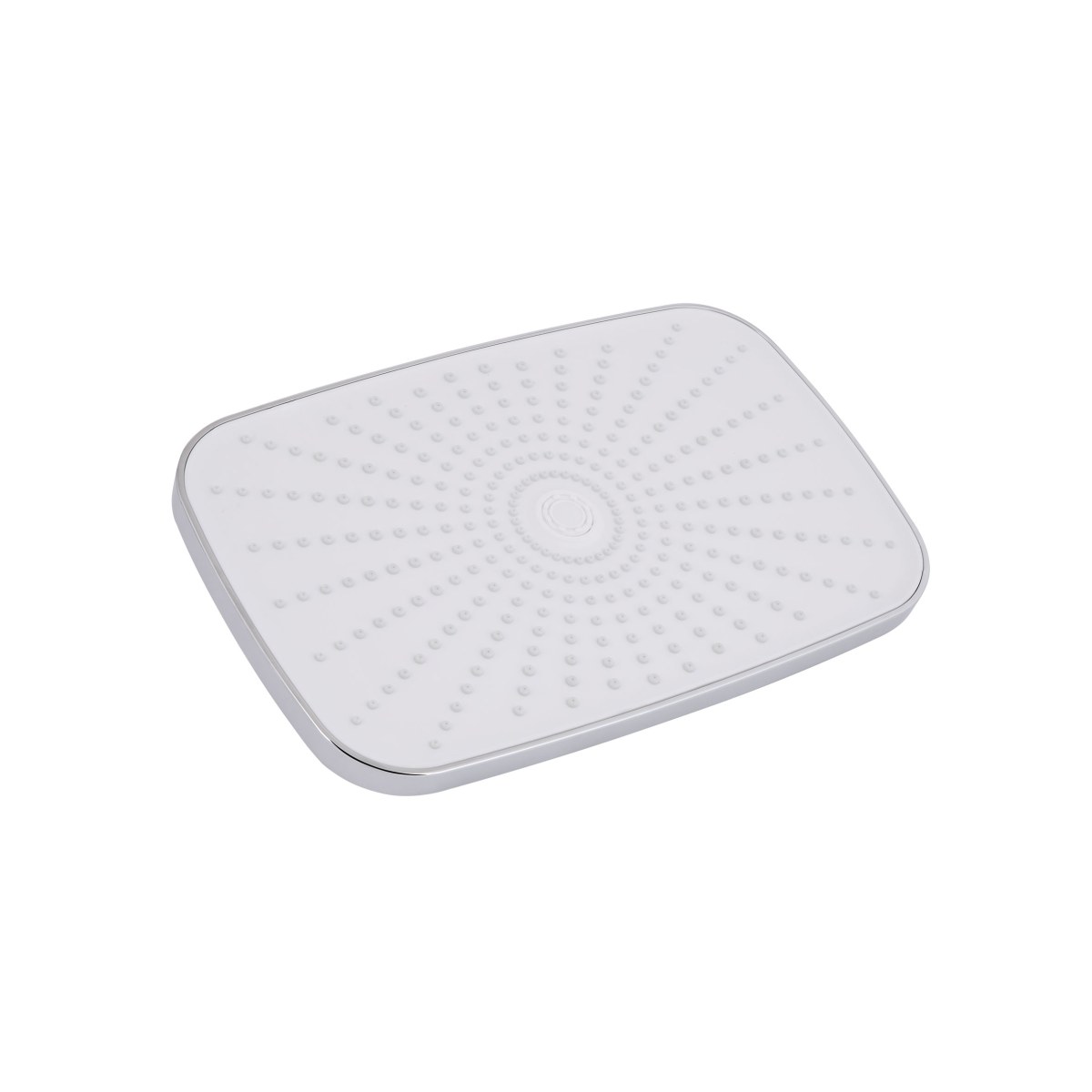 Душевая система QT Gemini (QTGEM111CRW45687) с тропическим душем и смесителем, 3 режима, хром с белым