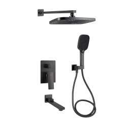 Qtap Gemini душевая система Gunmetal Black