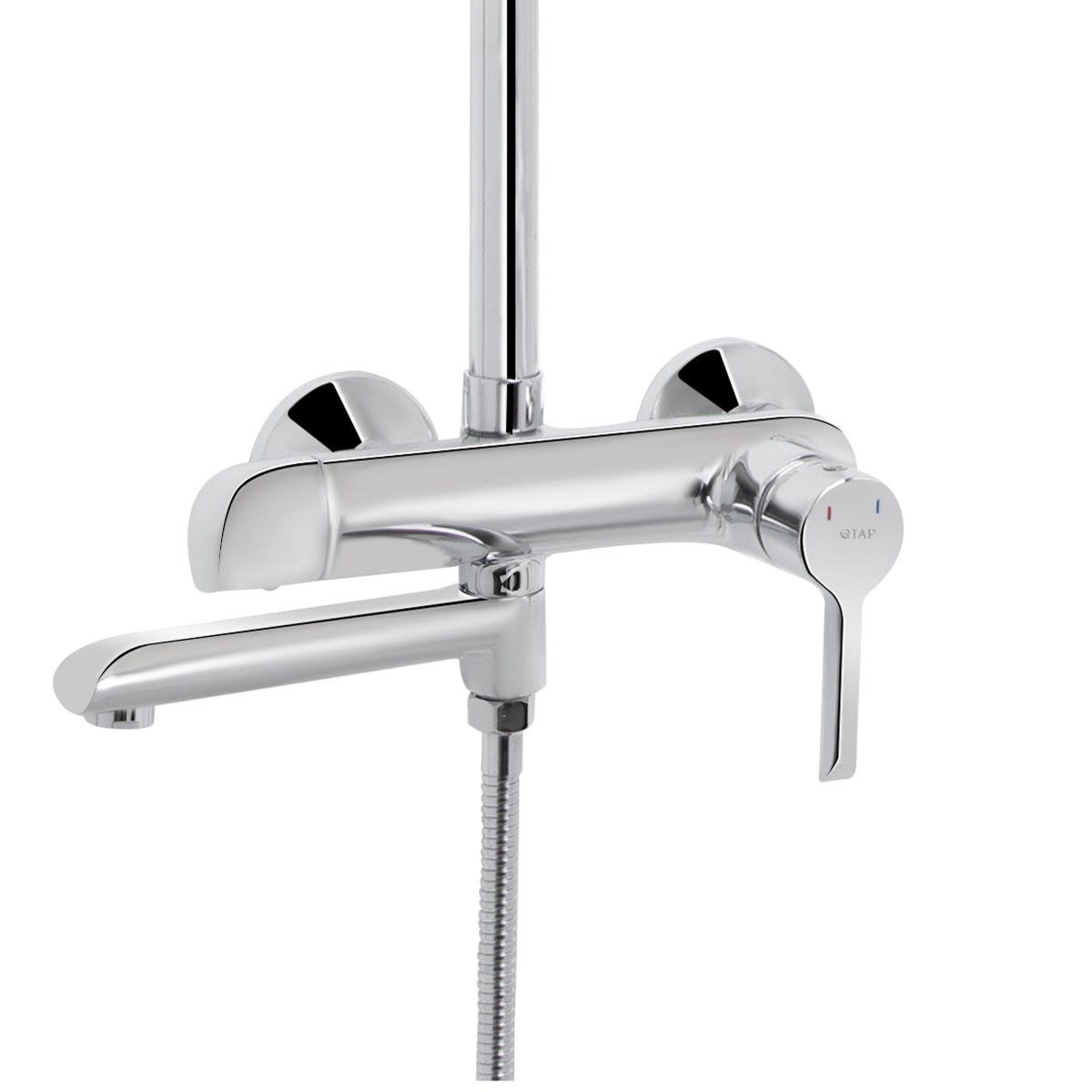 Душевая система QT Grand (QTGRACRM1004) с тропическим душем и смесителем, 3 режима, хром