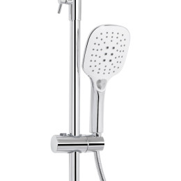 Душевая система QT Grand (QTGRACRM1004) с тропическим душем и смесителем, 3 режима, хром