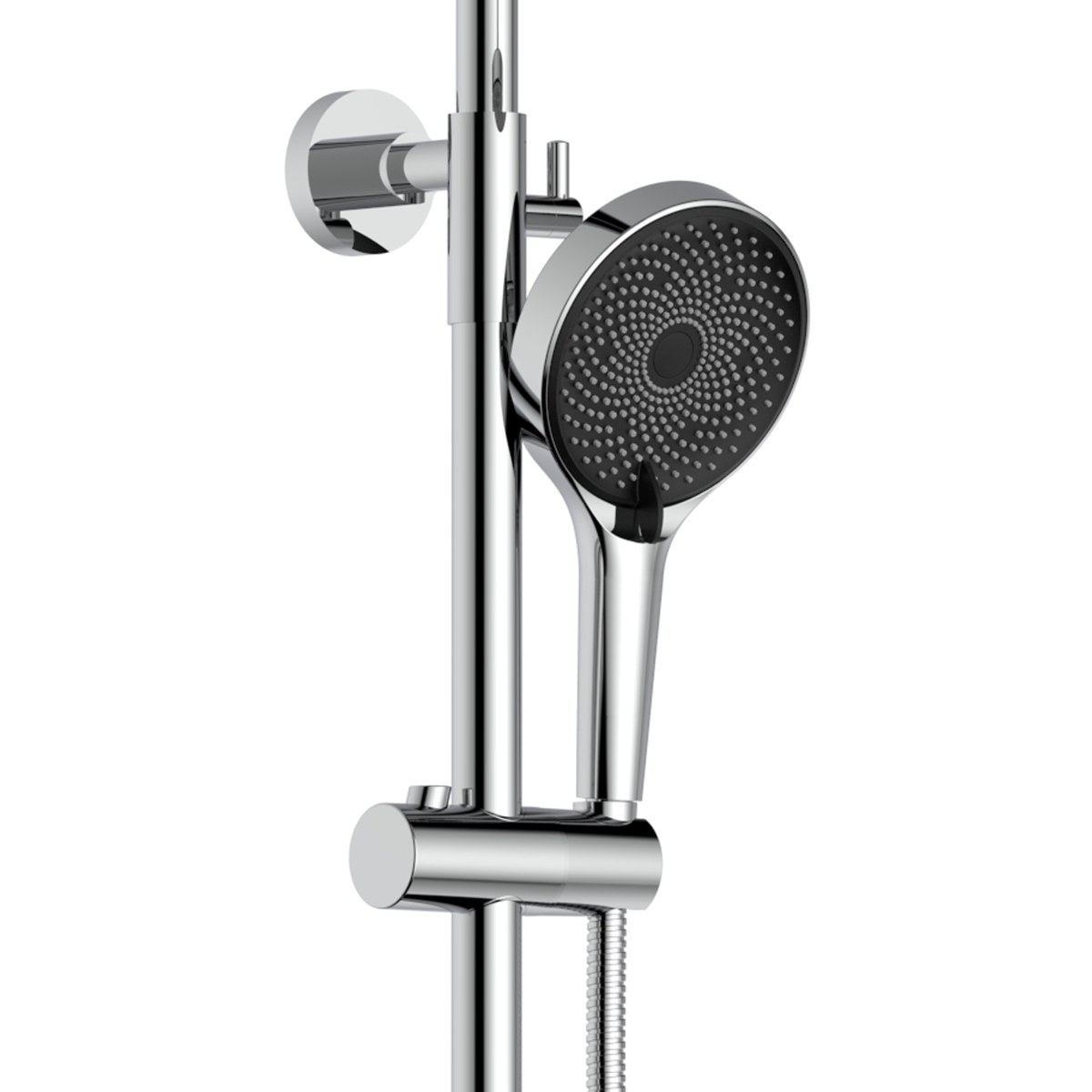 Душевая система QT Sloup (QT57103OC) с тропическим душем и смесителем, 2 режима, хром