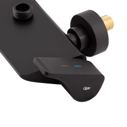 Душевая система QT Sloup (QTSL51105OGB) с тропическим душем и смесителем, 3 режима, чёрная