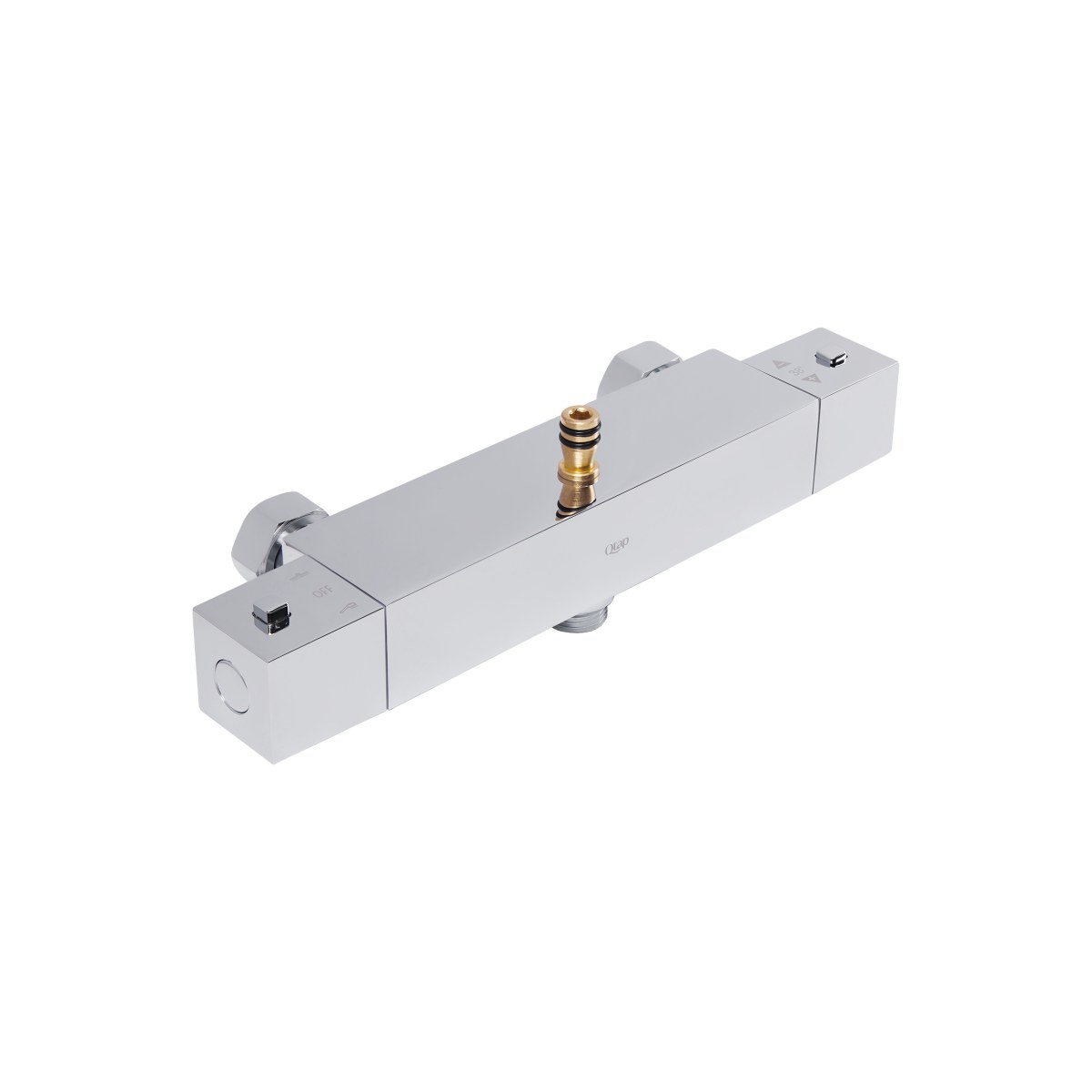 Душевая система QT Sloup (QTSL57103KNC) с термостатом, тропическим душем, 2 режима, хром