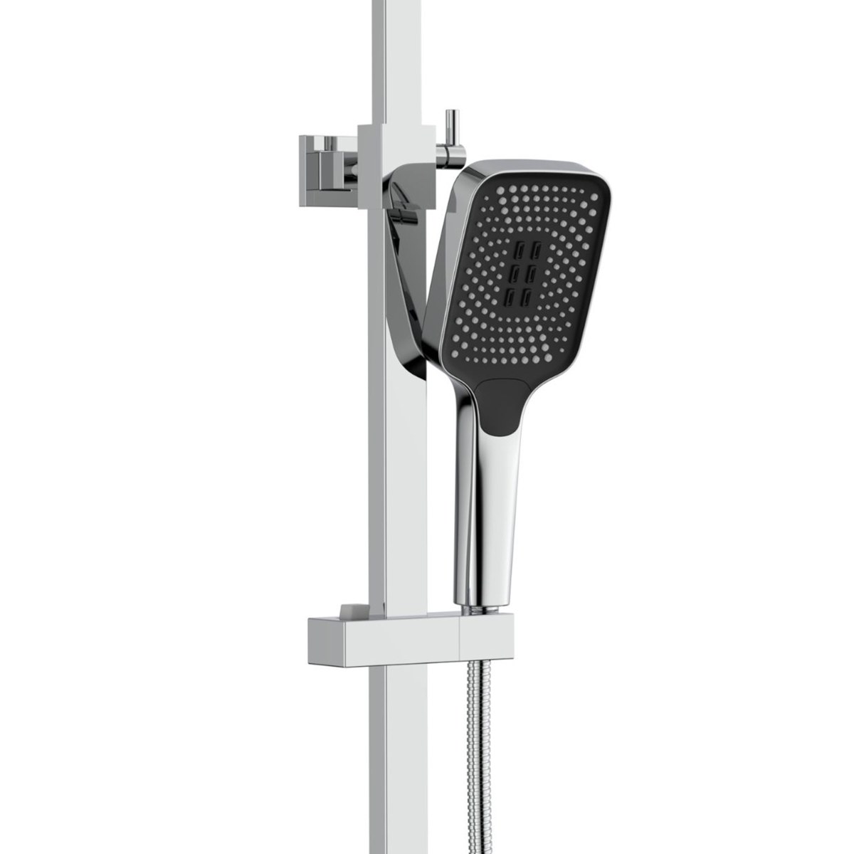 Душевая система QT Sloup (QTSL57103KNC) с термостатом, тропическим душем, 2 режима, хром