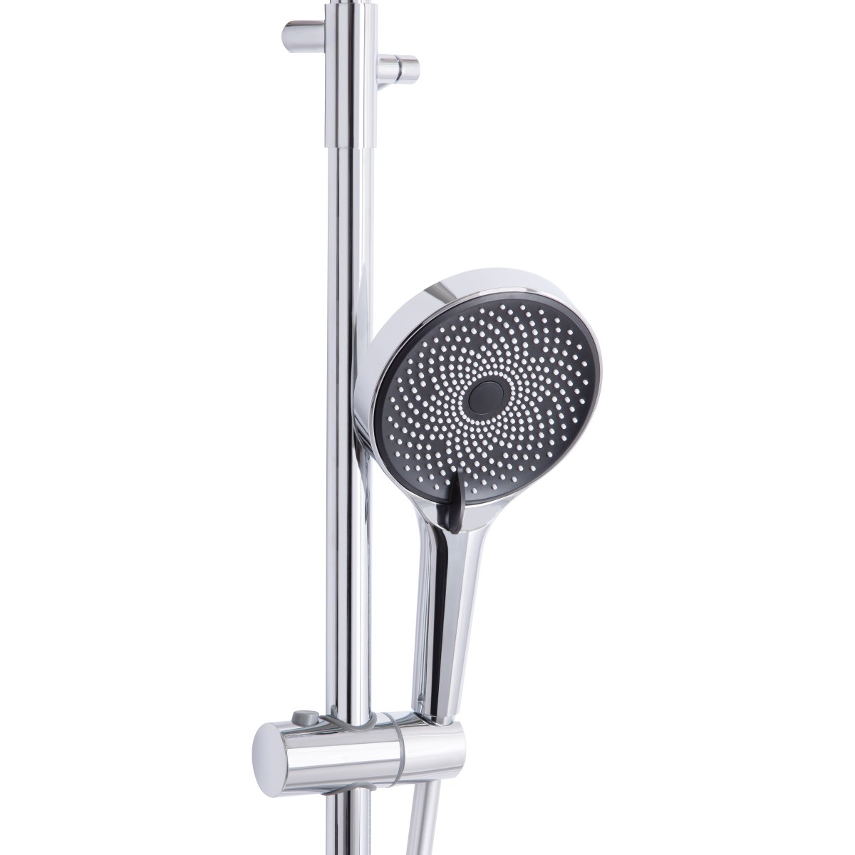 Душевая система QT Sloup (QTSL57103ONC) с термостатом, тропическим душем, 2 режима, хром