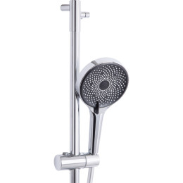 Душевая система QT Sloup (QTSL57103ONC) с термостатом, тропическим душем, 2 режима, хром