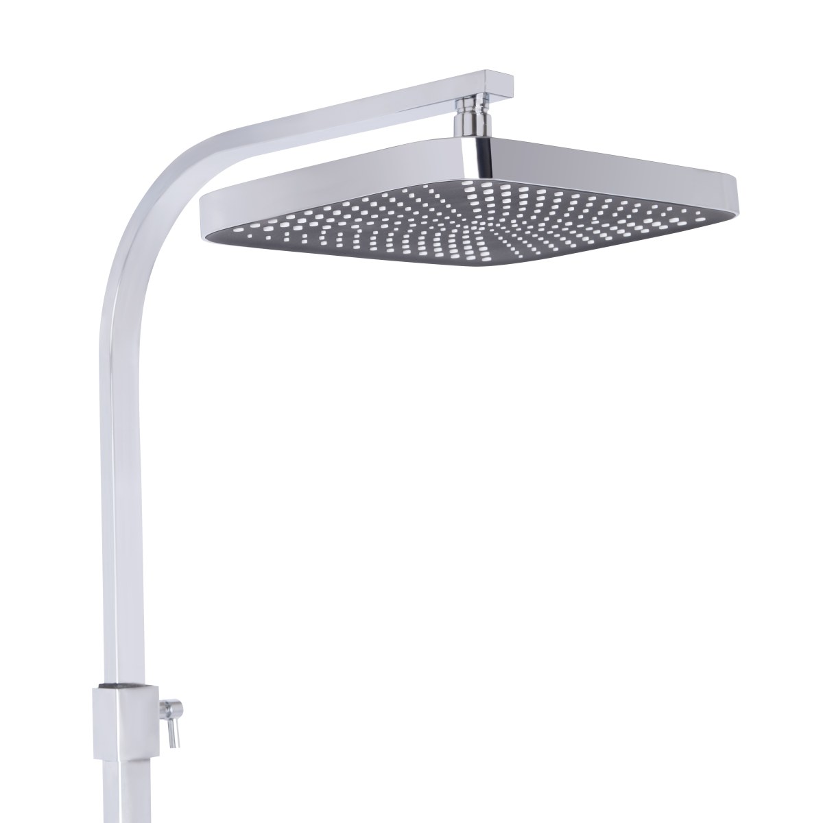 Душевая система QT Sloup (QTSLO51103OC48217) с термостатом, тропическим душем, 3 режима, хром