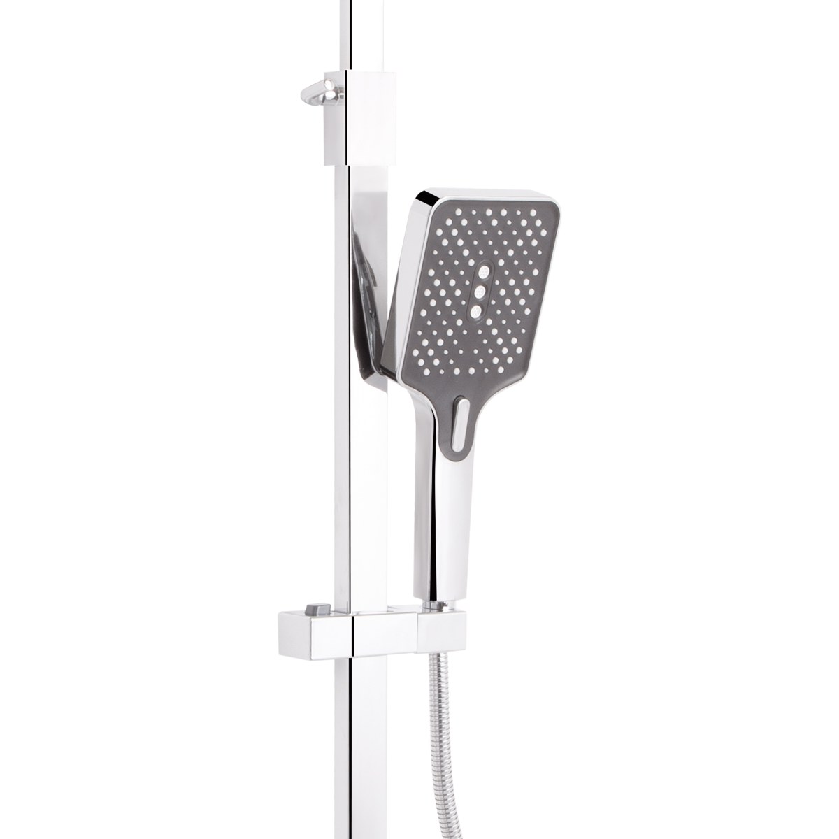 Душевая система QT Swan Cascada (QTSWA111CRM45566) с тропическим душем и смесителем, 3 режима, хром