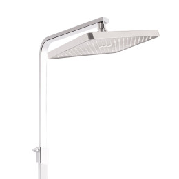 Душевая система QT Swan Cascada (QTSWA111CRM45566) с тропическим душем и смесителем, 3 режима, хром