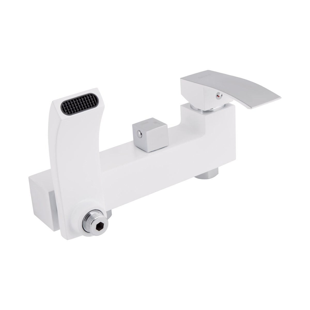 Душова система QT Swan Cascada (QTSWA111CRW45570) з тропічним душем і змішувачем, 3 режими, хром/білий
