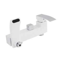 Душова система QT Swan Cascada (QTSWA111CRW45570) з тропічним душем і змішувачем, 3 режими, хром/білий