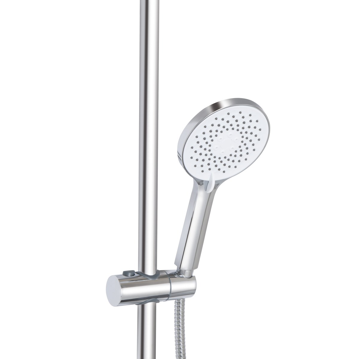 Душова система QT Vlasta New (QTVLA111CRM45650) з тропічним душем і змішувачем, 3 режими, хром