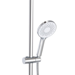 Душова система QT Vlasta New (QTVLA111CRM45650) з тропічним душем і змішувачем, 3 режими, хром
