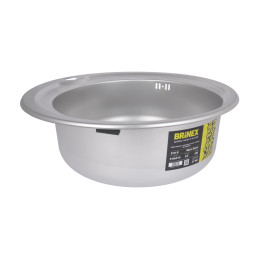 Кухонная мойка Brinex 510-D из нержавейки (BRIN510MDEC08) врезная, 0,8 мм, Micro Decor