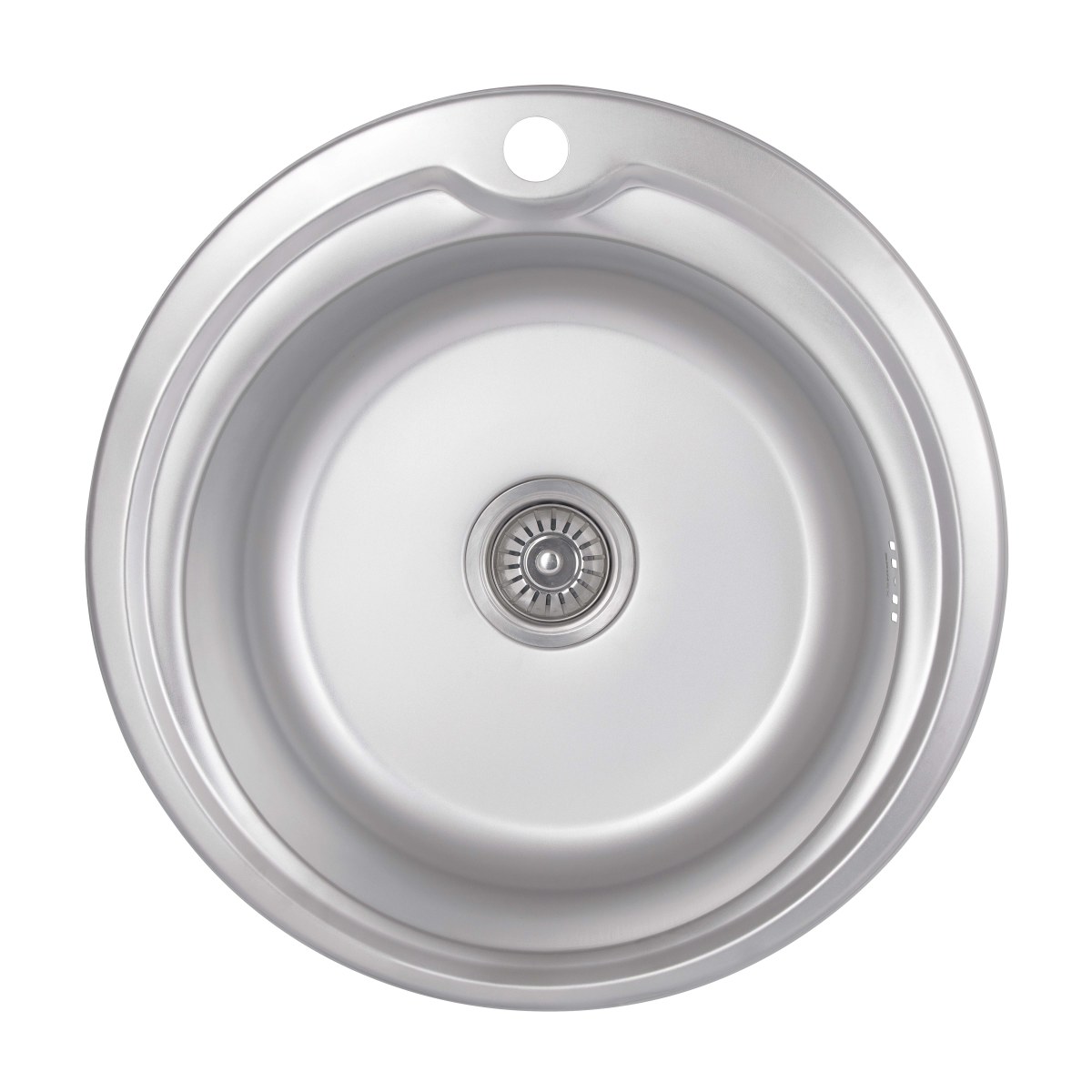 Кухонная мойка Brinex 510-D из нержавейки (BRIN510SAT08) врезная, 0,8 мм, Satin