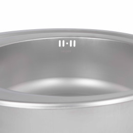 Кухонная мойка Brinex 510-D из нержавейки (BRIN510SAT08) врезная, 0,8 мм, Satin