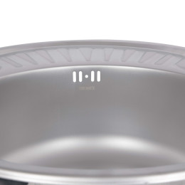 Кухонная мойка Brinex 5745 из нержавейки (BRIN5745SAT08) врезная, 0,8 мм, Satin
