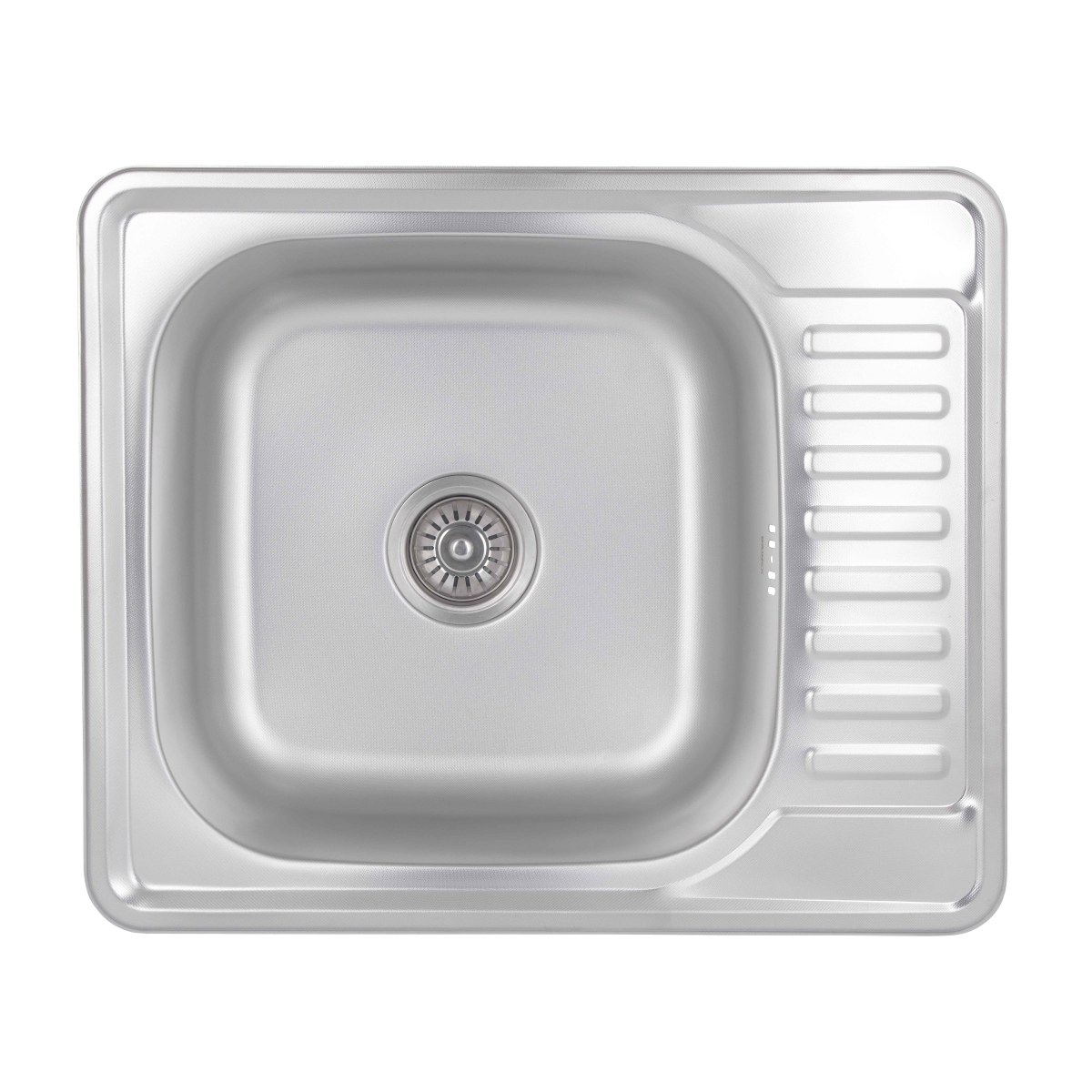 Кухонная мойка Brinex 5848 из нержавейки (BRIN5848MDEC08) врезная, 0,8 мм, Micro Decor