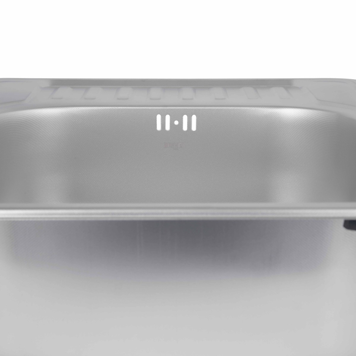 Кухонная мойка Brinex 5848 из нержавейки (BRIN5848MDEC08) врезная, 0,8 мм, Micro Decor