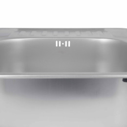 Кухонная мойка Brinex 5848 из нержавейки (BRIN5848MDEC08) врезная, 0,8 мм, Micro Decor