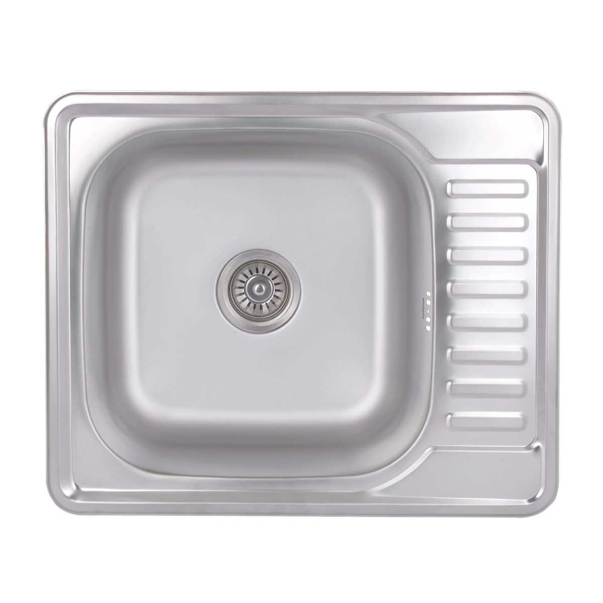 Кухонная мойка Brinex 5848 из нержавейки (BRIN5848SAT08) врезная, 0,8 мм, Satin