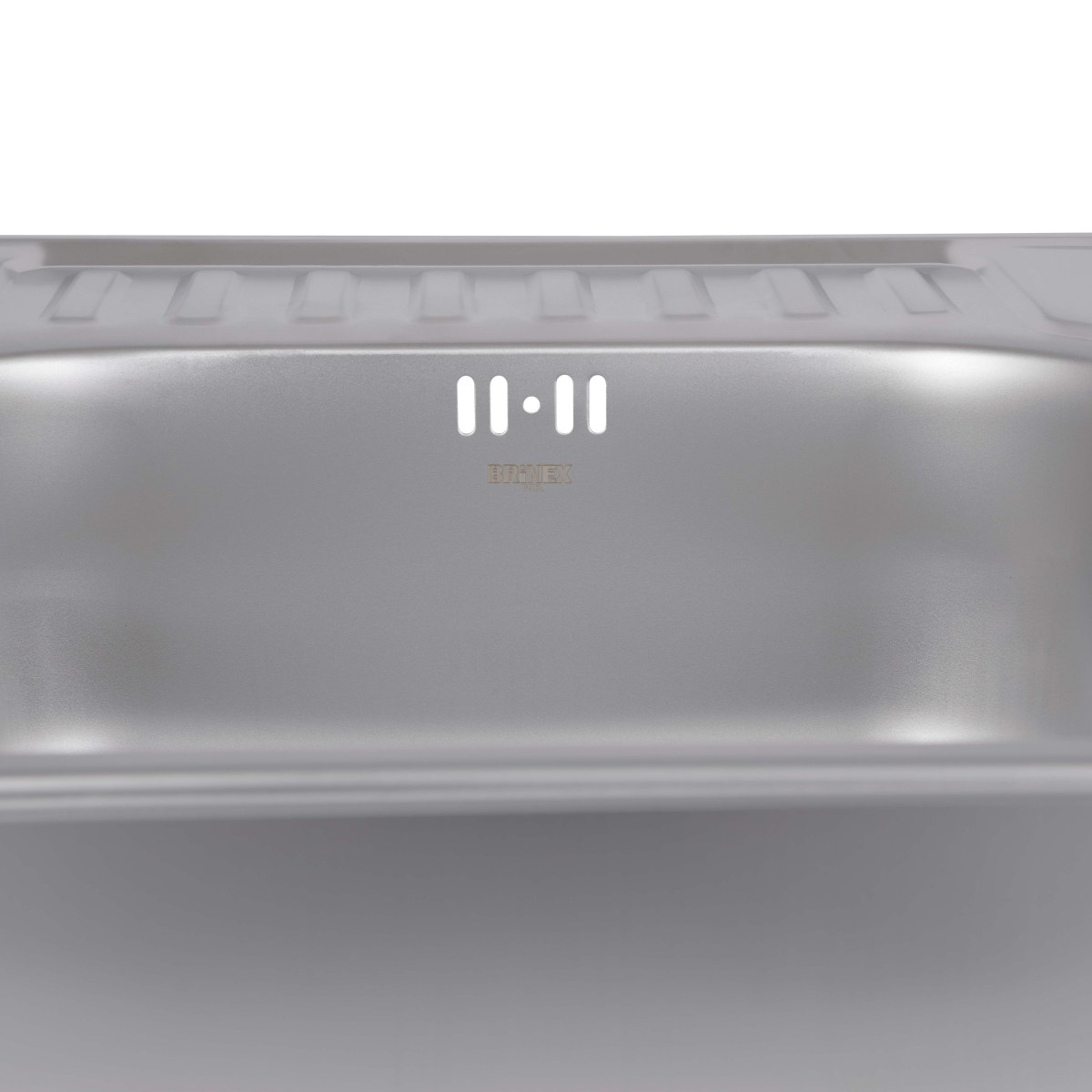 Кухонная мойка Brinex 5848 из нержавейки (BRIN5848SAT08) врезная, 0,8 мм, Satin