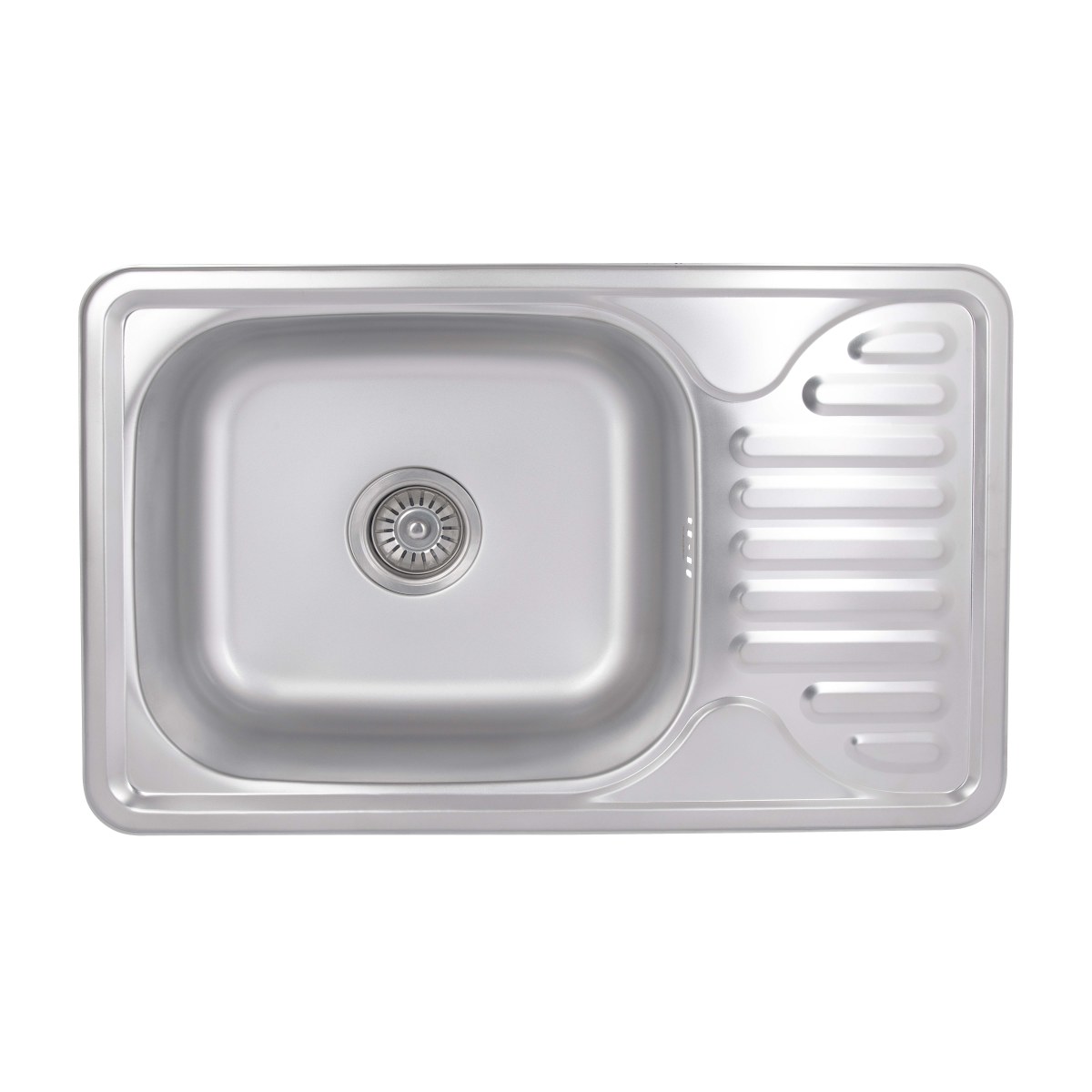Кухонная мойка Brinex 6642 из нержавейки (BRIN6642SAT08) врезная, 0,8 мм, Satin