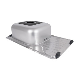 Кухонная мойка Brinex 6642 из нержавейки (BRIN6642SAT08) врезная, 0,8 мм, Satin