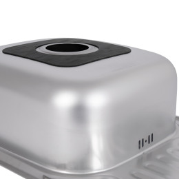Кухонная мойка Brinex 6642 из нержавейки (BRIN6642SAT08) врезная, 0,8 мм, Satin