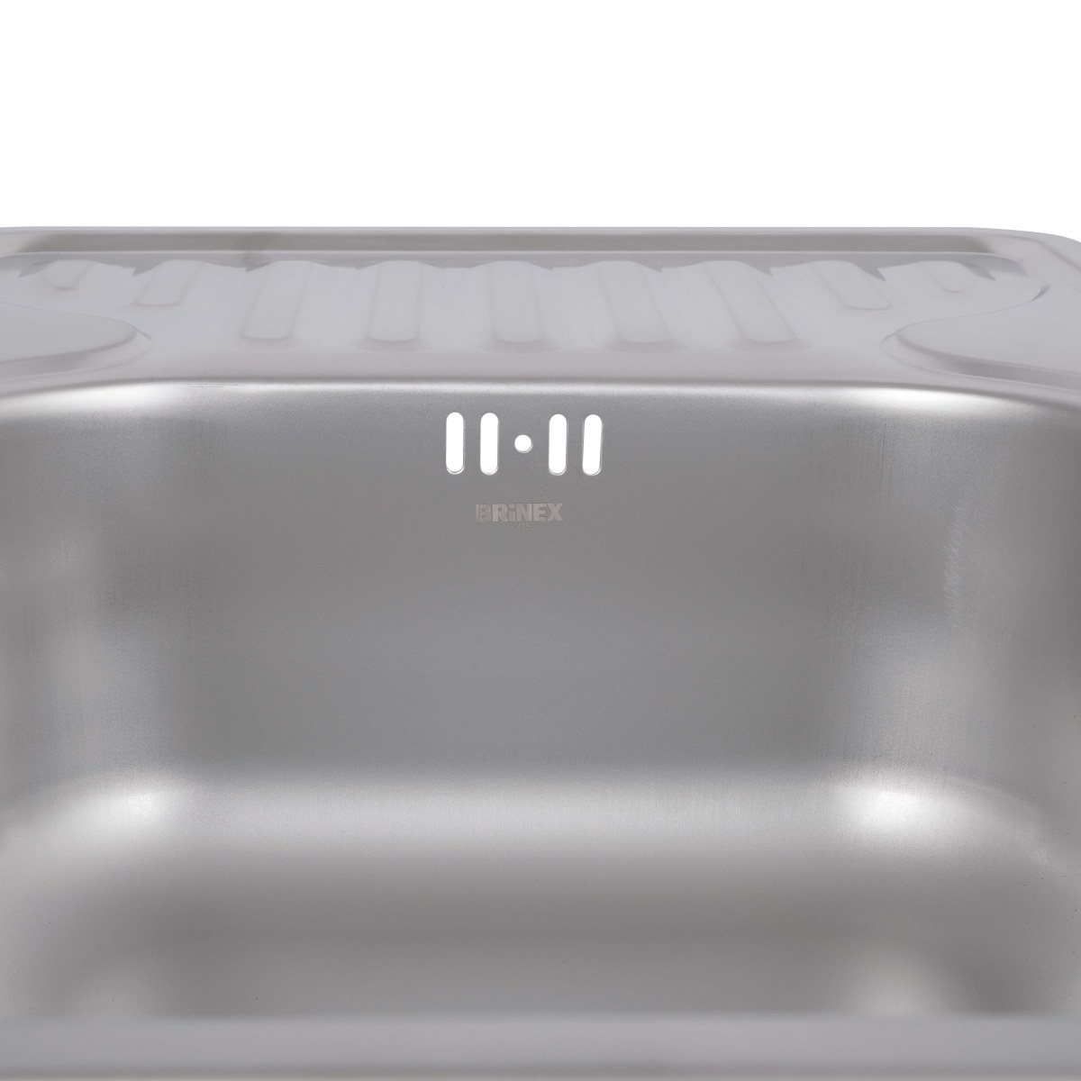 Кухонная мойка Brinex 6642 из нержавейки (BRIN6642SAT08) врезная, 0,8 мм, Satin