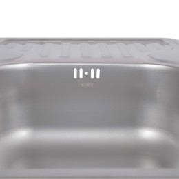 Кухонная мойка Brinex 6642 из нержавейки (BRIN6642SAT08) врезная, 0,8 мм, Satin