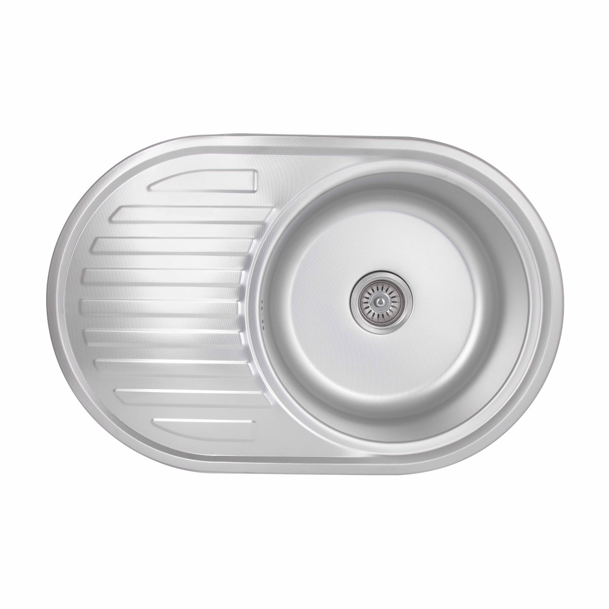 Кухонная мойка Brinex 7750 из нержавейки (BRIN7750MDEC08) врезная, 0,8 мм, Micro Decor