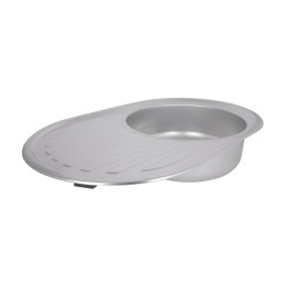 Кухонная мойка Brinex 7750 из нержавейки (BRIN7750MDEC08) врезная, 0,8 мм, Micro Decor