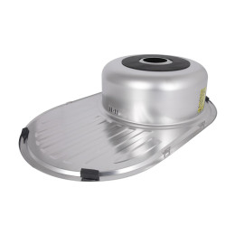 Кухонная мойка Brinex 7750 из нержавейки (BRIN7750MDEC08) врезная, 0,8 мм, Micro Decor