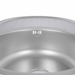 Кухонная мойка Brinex 7750 из нержавейки (BRIN7750MDEC08) врезная, 0,8 мм, Micro Decor