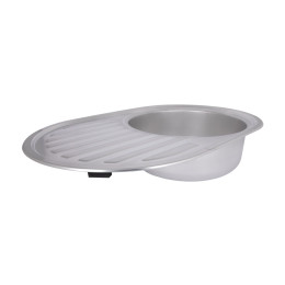 Кухонная мойка Brinex 7750 из нержавейки (BRIN7750SAT08) врезная, 0,8 мм, Satin