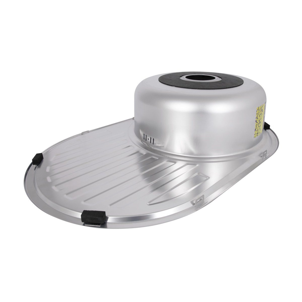 Кухонная мойка Brinex 7750 из нержавейки (BRIN7750SAT08) врезная, 0,8 мм, Satin