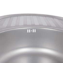 Кухонная мойка Brinex 7750 из нержавейки (BRIN7750SAT08) врезная, 0,8 мм, Satin