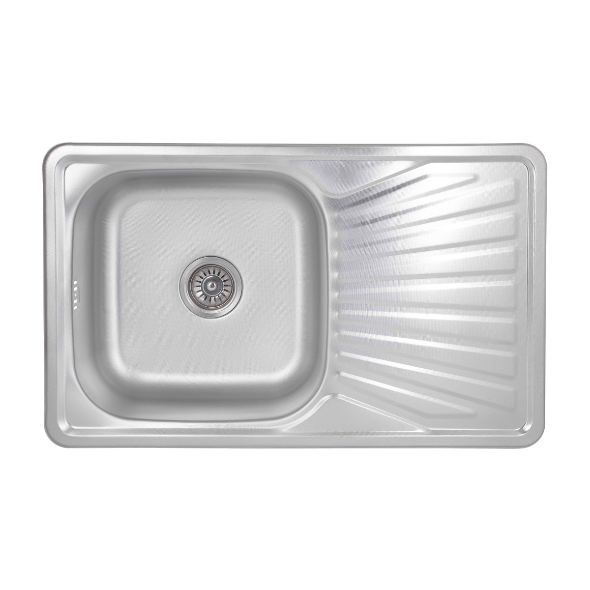 Кухонная мойка Brinex 7848 из нержавейки (BRIN7848MDEC08) врезная, 0,8 мм, Micro Decor