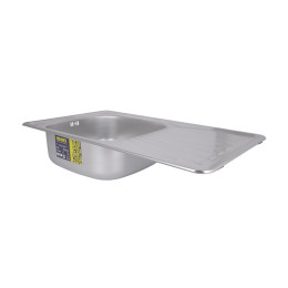 Кухонная мойка Brinex 7848 из нержавейки (BRIN7848MDEC08) врезная, 0,8 мм, Micro Decor