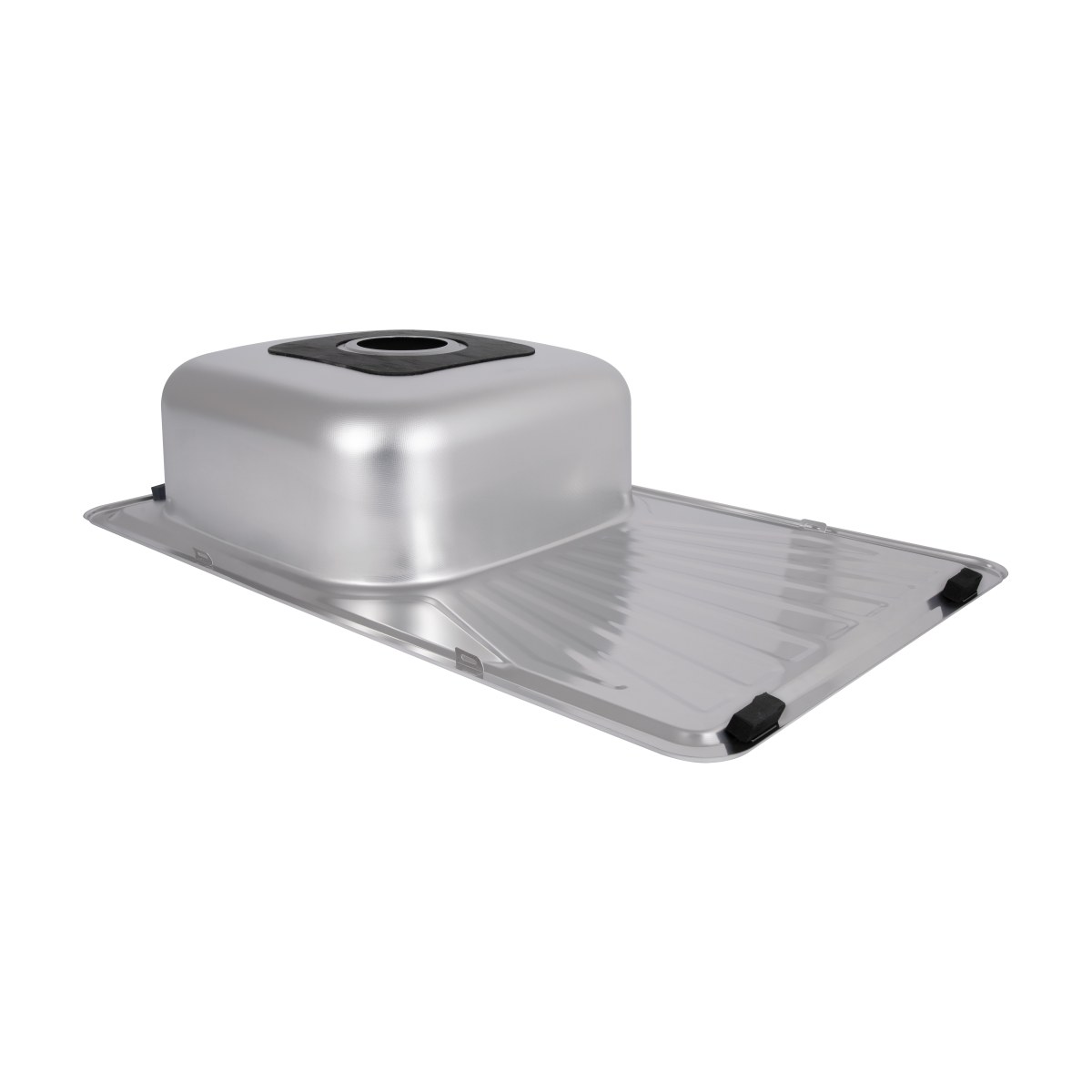 Кухонная мойка Brinex 7848 из нержавейки (BRIN7848MDEC08) врезная, 0,8 мм, Micro Decor