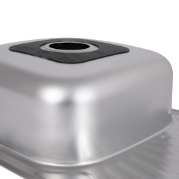 Кухонная мойка Brinex 7848 из нержавейки (BRIN7848MDEC08) врезная, 0,8 мм, Micro Decor